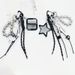 Love Five Pointed Star Mirror Beaded Keychain Bag Accessories Mobile Phone Chain Pendant Ornaments_viptrois.com