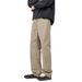 Men's Casual Khaki Chino Pants – Relaxed Straight Fit Utility Trousers With Streetwear Edge & All-Season Comfort_viptrois.com