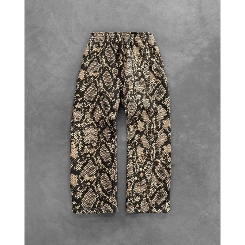 Men's Clothing Hot Selling European And American New Python Pattern Digital Printing Hoodie Unisex Loose Pullover Zipper Sweatshirt_viptrois.com
