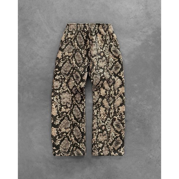 Men's Clothing Hot Selling European And American New Python Pattern Digital Printing Hoodie Unisex Loose Pullover Zipper Sweatshirt_viptrois.com