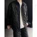 Men's Clothing Retro Swallowtail Three Dimensional Jacquard Versatile Lapel Casual Long Sleeved Shirt Jacket_viptrois.com
