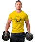 2025 Men's Loose Letter Basketball Training Elastic European And American Trendy Short Sleeve T-shirt_viptrois.com
