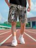 Premium Products Summer Casual Print Renaissance Material Trendy Brand Fitness Running Sports Basketball Men's Shorts_viptrois.com
