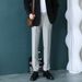 Men's Casual Long Trousers Straight Leg Black Suit Pants High End Minimalist Style Dress Pants for Spring And Autumn_viptrois.com
