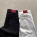 Men's Clothing Men's Black Straight Leg Jeans With Embroidery - Stylish, Slim Fit, Casual Washed Denim Pants For Everyday Wear_viptrois.com