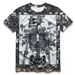 Men's Clothing T Shirt Retro Hip Hop Casual Summer T Shirt Black And White Soft Round Neck Short Sleeves_viptrois.com