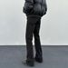 Men's Black Distressed Flared Jeans – Vintage Parisian Style With Retro Wash (Sizes S-3XL)_viptrois.com