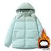 Corduroy Cotton-padded Coat For Men, Loose Color Matching Removable Hat, Cotton-padded Jacket For Men_viptrois.com