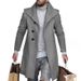 Loom Loom European And American Cross-Border New Autumn Winter Mid-Length Men's Jacket Trench Coat Woolen Large Lapel_viptrois.com