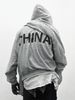 KANYE Kanye Same Style Shanghai Concert Periphery Limited Gray Coat Zipper Hooded Sweater Couple Hoodie_viptrois.com