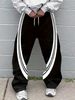 Men's Clothing New Fashion Brand Fashion Stripes Simple Slightly Elastic Fabric Flared Pants Fashionable And Versatile_viptrois.com