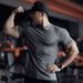 Men's Performance V-Neck T-Shirt - Stretch & Quick-Dry Workout Tee For Gym, Running & Casual Wear (M-XXXL)_viptrois.com