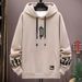 Men's Clothing Brand Hooded Sweatshirt Men's Autumn Loose Letter Print Design Tops Retro High Street Handsome_viptrois.com