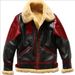 Suitable For All Seasons Winter 2025 Leather Men's Jacket Color-Block Sheepskin Thickened Coat_viptrois.com
