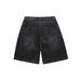 Men's Clothing Retro Street Washed Embroidery Hole Patch Loose High Street Denim Shorts Men_viptrois.com