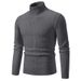 Men's Chunky Knit Sweater –Fall/Winter High Neck Cable Knit Pullover – Oversized Casual Turtleneck For Big & Tall (Up To XXXL)_viptrois.com