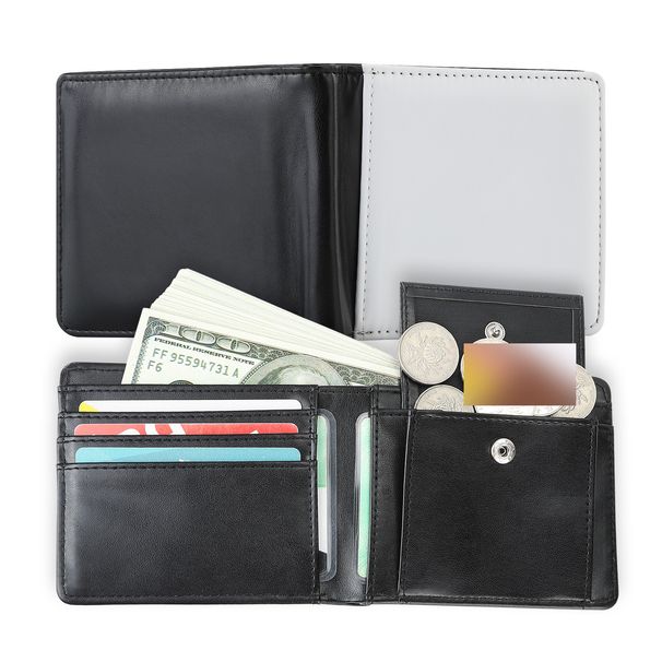 Men’s Bags Heat Transfer Sublimation Blank Men's Wallet With Coin Pocket Sublimation Blank Product Series_viptrois.com