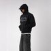 Men's Clothing Hooded Sweatshirt Unisex Hooded Streetwear Sweatshirt - Oversized Hip-Hop Style With Patchwork Design, Black, S/M/L/XL_viptrois.com