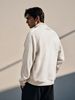 Men's Zip-Up Fleece Hoodie – Oversized Long Sleeve Pullover With Stand Collar (S-XXXL, Polyester Blend, Streetwear Essential, Spring Casual Wear)_viptrois.com