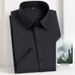 Men's Clothing Men's Summer Modal Blend Shirt – Breathable Stretch Short Sleeve (8 Colors, 11 Sizes, Wrinkle-Resistant & Moisture-Wicking)_viptrois.com