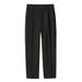 Men's Fleece-Lined Dress Pants – Relaxed Fit Straight Leg Trousers With Stretch & Thermal Lining (Black, Charcoal, Navy)_viptrois.com