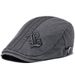 Men's Letter Beret Summer Fashion Cotton Casual Breathable Baseball Cap Sun Hat For Women_viptrois.com