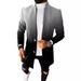 Loom Loom European And American Foreign Trade Autumn Winter New Gradient Mid-Length Wool Coat Men's Style_viptrois.com
