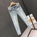 Men's Clothing Summer Heavy Wash Retro Distressed Ripped Jeans Men's Trendy Brand Handsome Scraped Slim Fit Skinny Nine Point Pants_viptrois.com
