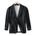 Men's Casual Suit Single Layer Jacket Solid Color Cotton And Linen Casual Fashion Men's Tops_viptrois.com