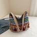 Women's Tote Bags Ethnic Characteristic Tote Bag, Women's Casual Travel Single-shoulder Bag, Fashionable Girl's Crossbody Tassel Bag_viptrois.com