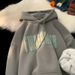 Men's Heavyweight Hooded Sweatshirt – Vintage Streetwear Pullover With Oversized Fit, Winter Casual Hoodie_viptrois.com