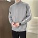 Stand Up Collar Cardigan Sweater, Fashionable Zipper Knit Sweater, Outerwear, Sweater, Thread Sweater_viptrois.com