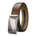 Unisex High-grade business casual automatic buckle belt men's two-layer cowhide leather belt_viptrois.com