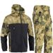 Patchwork Shark Skin Windbreaker Pants Set For Men With Fleece Lining And Waterproof Softshell Jacket Second Generation Outdoor Sport Wear_viptrois.com