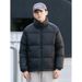 Pure Down Cotton Short Winter Thickened Lightweight Stand Collar Men's Workwear Jacket 2024 New Niche High-end_viptrois.com