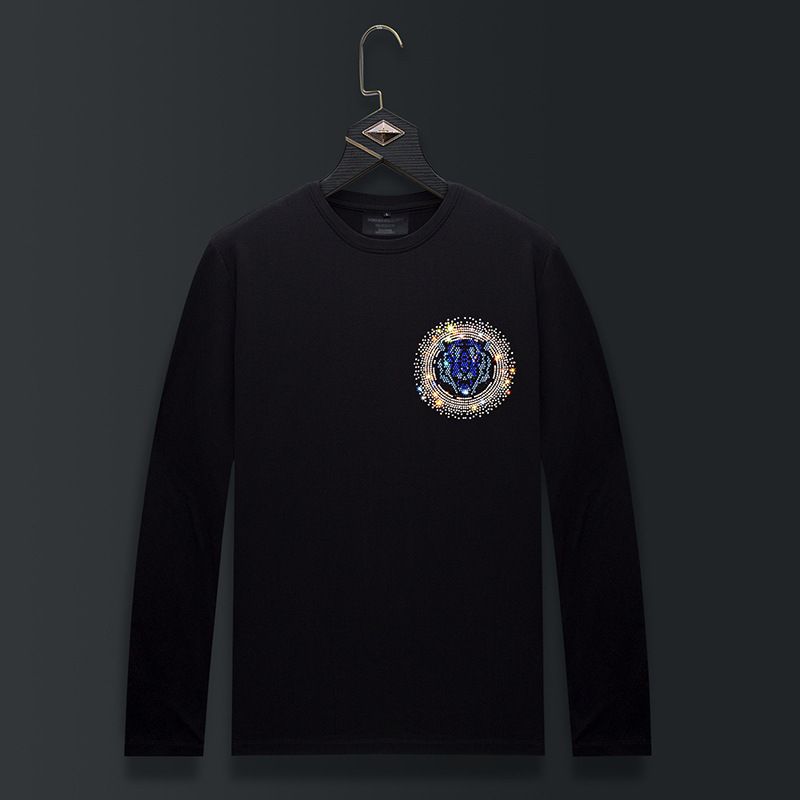 Men's Clothing Men's autumn tops long sleeves simple slim bottoming shirt men's autumn clothes men's new t shirts for men_viptrois.com