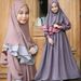 Kids’ Clothing Girls' spring and autumn long sleeved color blocked ruffled lace dress + bow headscarf two piece children's clothing set_viptrois.com