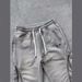Men's Clothing Zipper Decoration Design Personality Casual Pants High Street Niche Trendy Brand Loose Sweatpants_viptrois.com