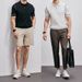 Men's Clothing T Shirt Business Casual Slim Short Sleeved Polo Shirt Lapel Half Sleeved Knitted Top_viptrois.com