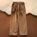Men's Clothing Retro Corduroy Straight Pants Loose Casual Slim Wide Leg Sports Corduroy Drawstring Mopping Pants Autumn_viptrois.com