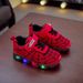 2025 Spring And Autumn Boys Spider Web Light Up Sports Shoes Small And Medium Children's Casual All Match LED Light Shoes Factory Direct Sales_viptrois.com