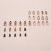 Christmas Fine Flash Brown French Cute Elk Foreign Trade European And American Style Detachable Nail 30 Pieces_viptrois.com