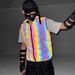 Men's Clothing colorful reflective cotton vest men's autumn and winter outdoor warm thick colorful reflective vest_viptrois.com