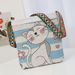 Women's Shoulder Bags Elephant Owl Women's Crossbody Bag For Going Out, Double-sided Casual Jacquard Embroidery Ethnic-style Fabric Bag_viptrois.com