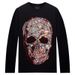 Men's Clothing T Shirt Long Sleeve Hot Diamond Skull Round Neck Spring And Autumn Trend Slim Bottoming Shirt Autumn Clothes Top T Shirt_viptrois.com