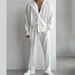 Men's Clothing Commuter Suit Casual Button Shirt Long Sleeve Trousers Cool Men's Summer Outer_viptrois.com