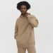 Pure 2023 Autumn Winter New 380G Fleece Lined Men Heavyweight Thick Solid Color European American Trendy Loose Hoodie_viptrois.com