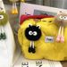 Bag Charm Cute Cartoon Keychain Plush Doll Small Coal Briquettes Bag Pendant Car Keychain Accessories Small Gifts_viptrois.com