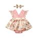 Baby jumpsuit for newborns, baby sleeveless princess dress, summer thin lace climbing suit_viptrois.com