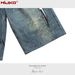 Men's Clothing Men's And Women's Spring And Summer New Old Retro Pants High Street Men And Women's Same Style 3D Scissors Printed Denim Shorts_viptrois.com